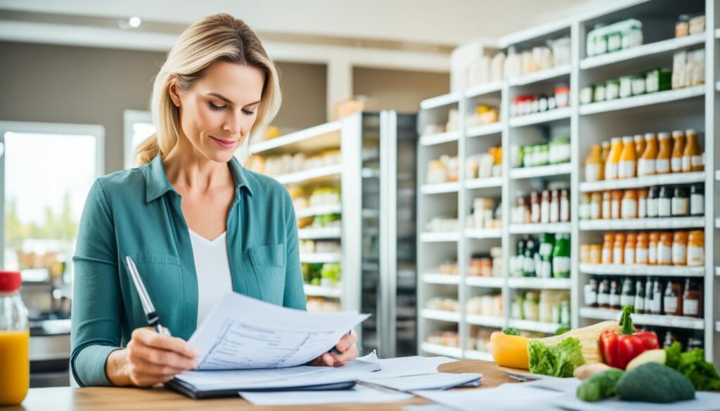 Organizing a grocery list Organizing a grocery list