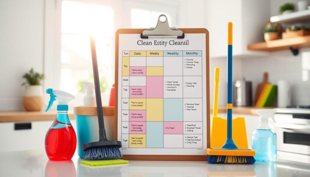 cleaning schedule