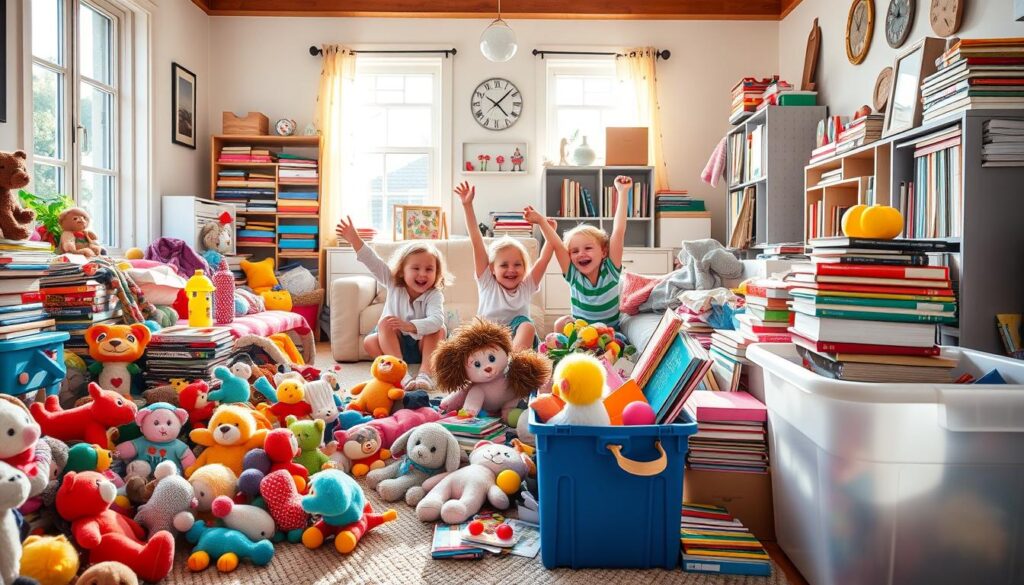 decluttering with kids