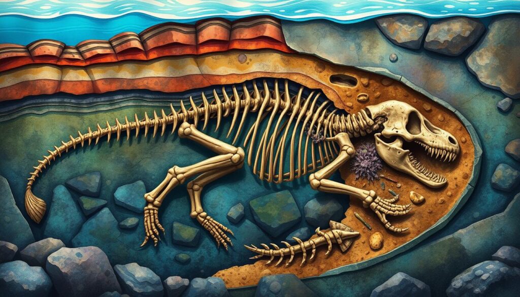 fossilization process fossilization process
