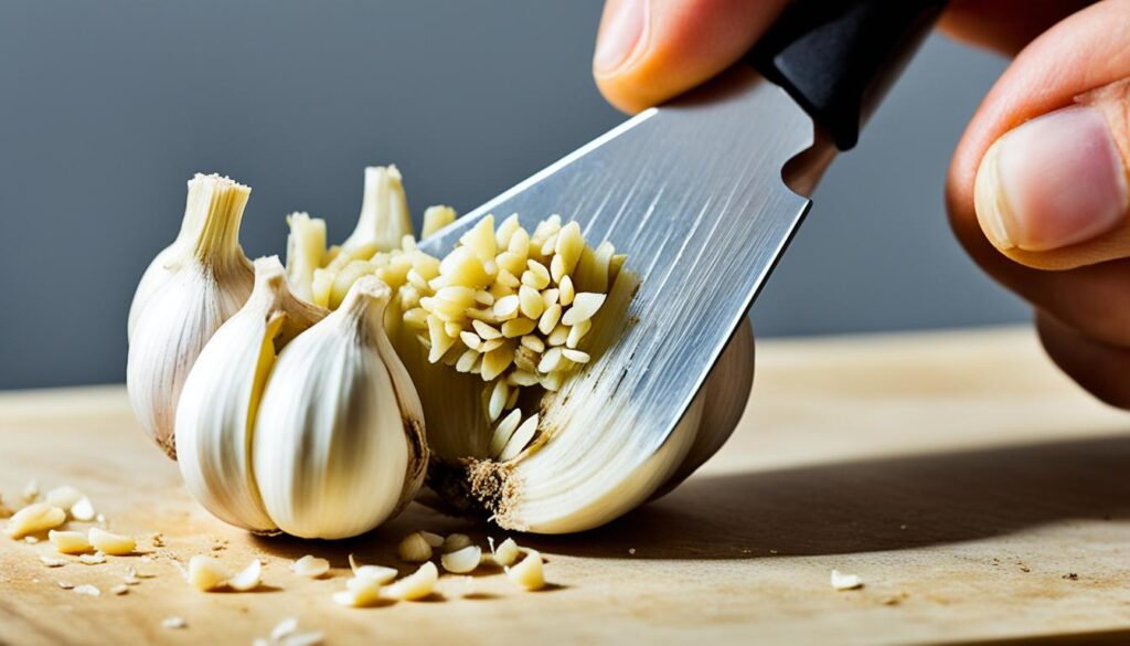garlic peeling garlic peeling