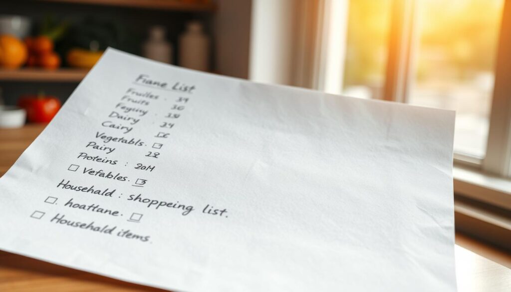 shopping list